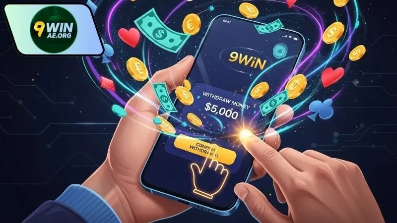 Rút tiền 9WIN – Nhận tiền cực nhanh chỉ trong vài phút 2 Điều kiện và hạn mức rút tiền 9WIN